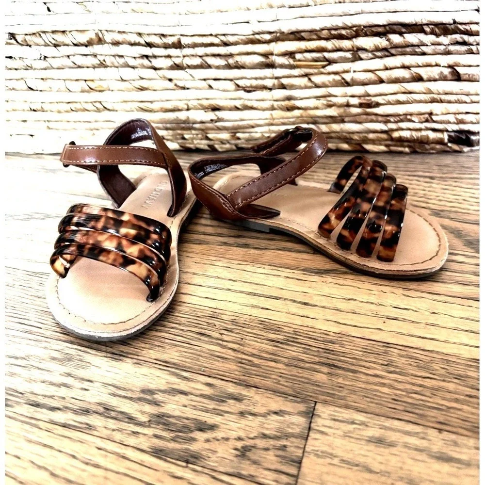 Old Navy Girls Kids Sandals Brown Size 6